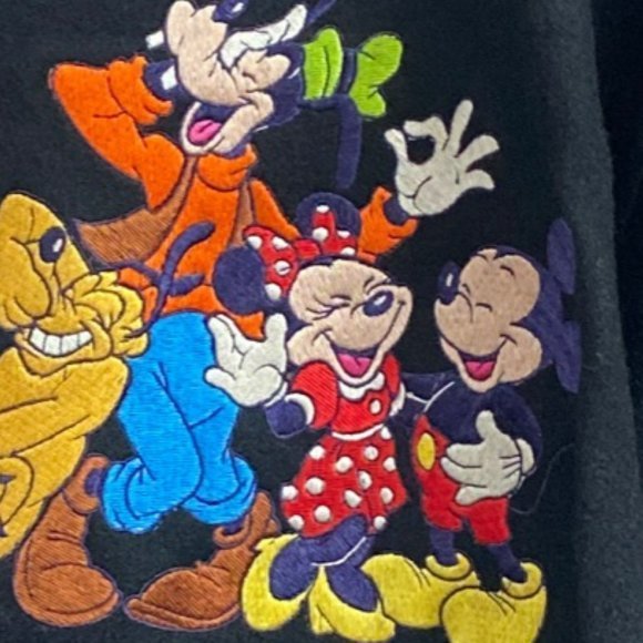 Vintage 90s Too Cute Guetta Brothers Disney Wool Leather Varsity Jacket - Picture 8 of 15